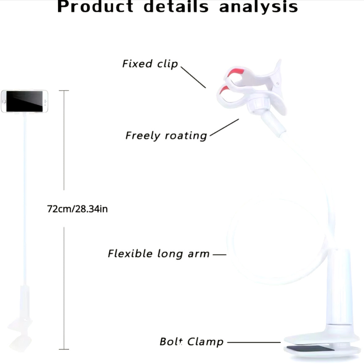 Fleksibel Mobilholder – Håndfri bruk med perfekt vinkel