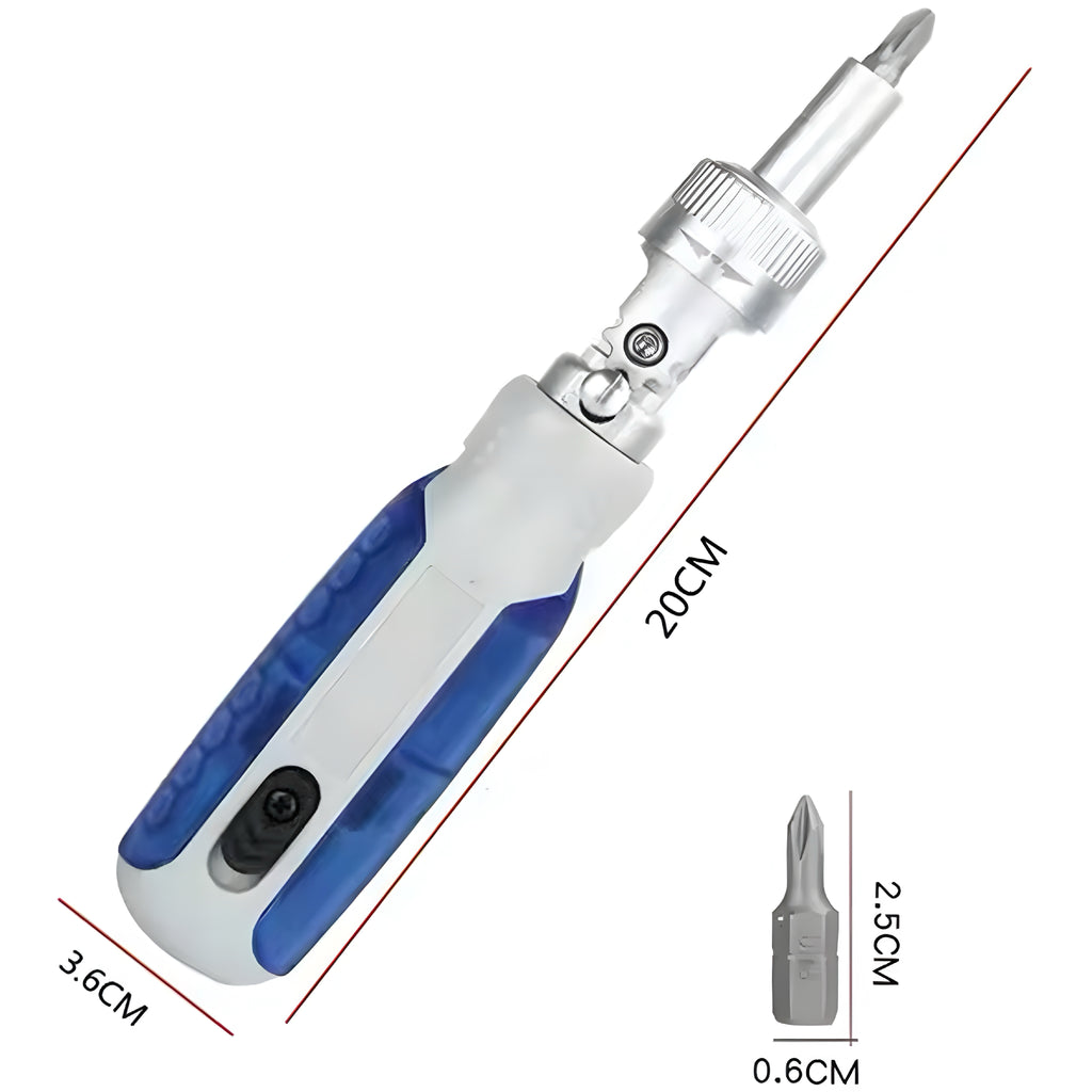 14-i-1 Justerbar Skralle-Skrutrekker – Én løsning. Alle vinkler
