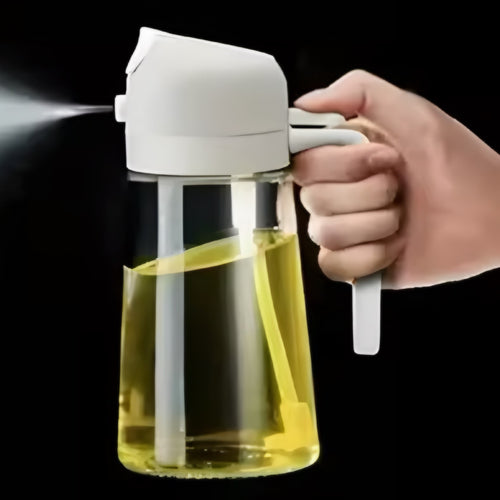 2-i-1 Oljeflaske – Spray eller hell med ett og samme produkt