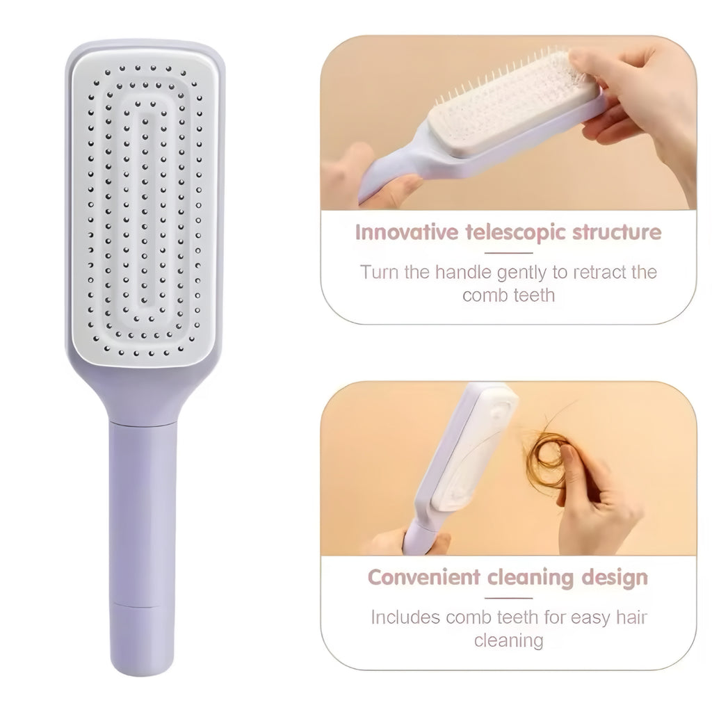 Selvrensende Roterende Hårbørste med Løftekam