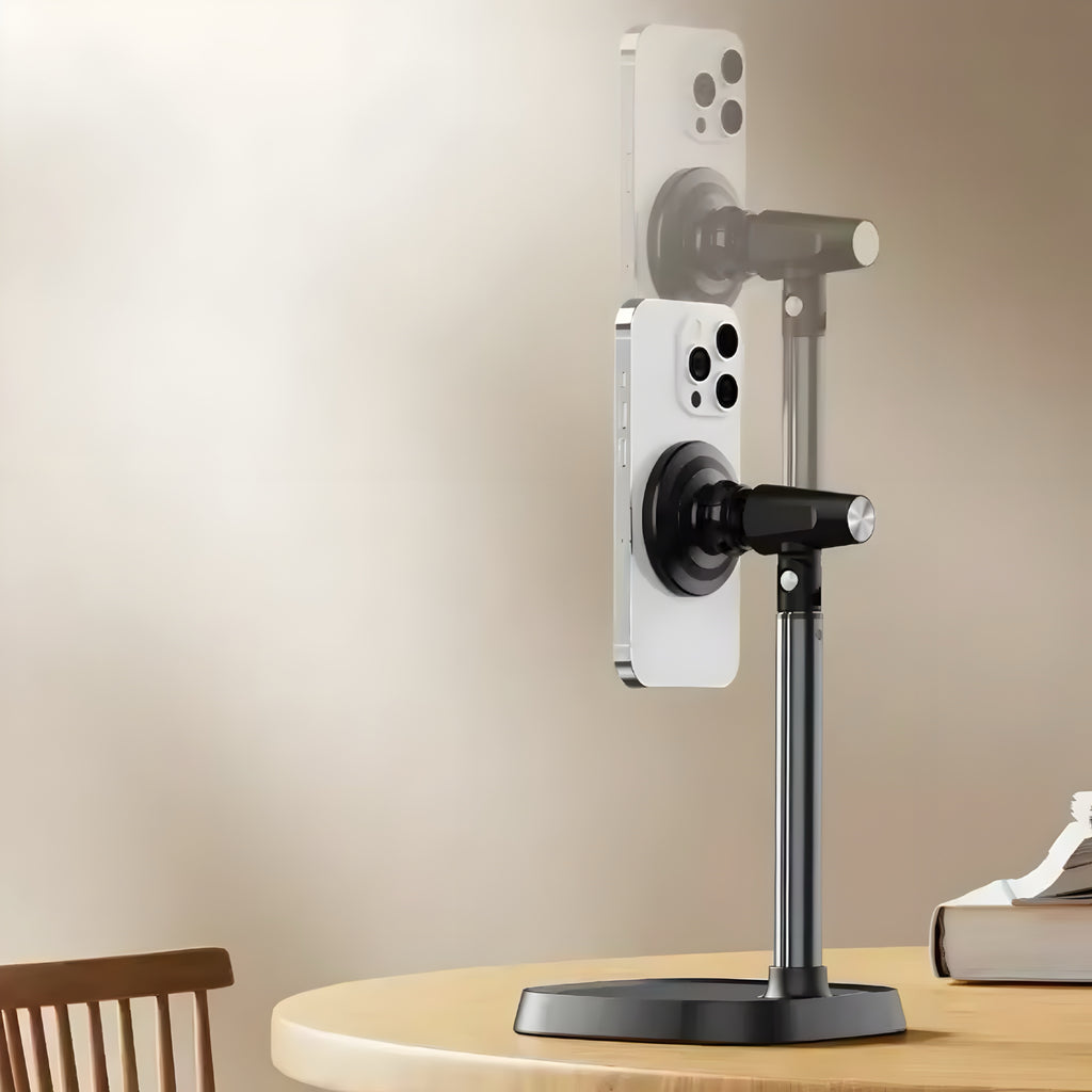 Aluminiumsstativ med Magnet – Justerbart og Elegant