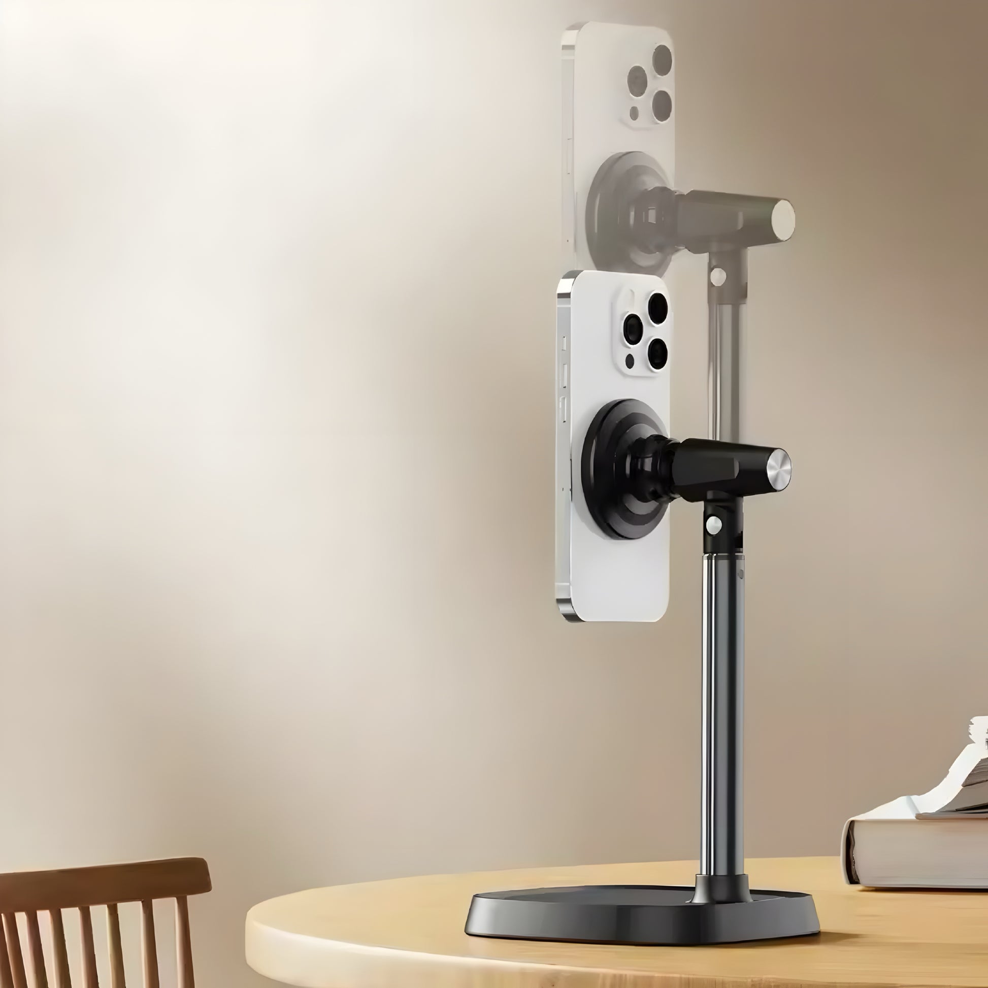 Aluminiumsstativ med Magnet – Justerbart og Elegant