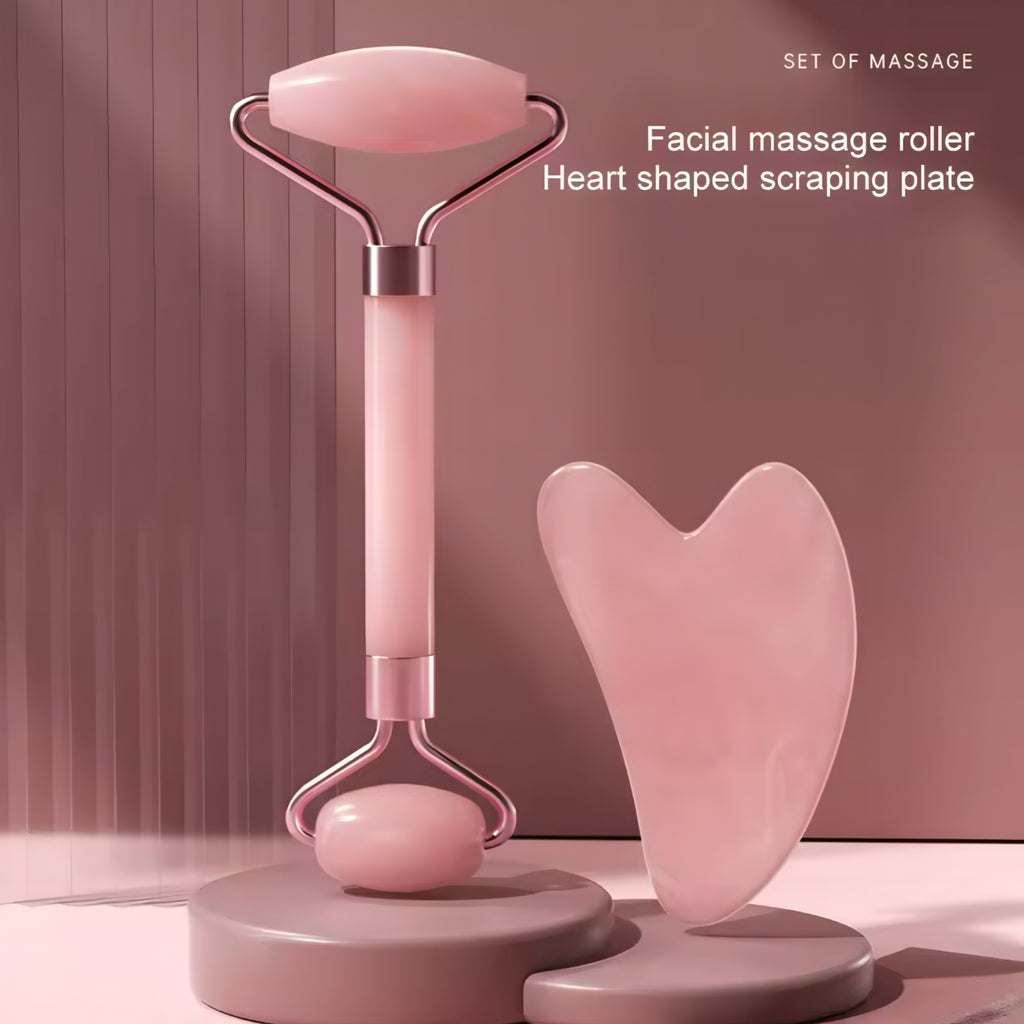 Roller & Gua Sha Sett – Naturlig ansiktspleie. Resultater du ser og føler